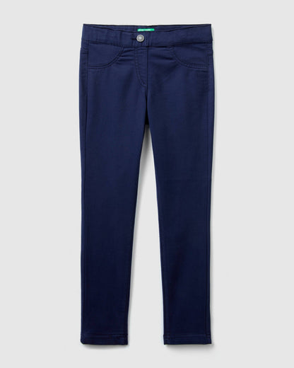 Dark Blue Trousers Benetton
