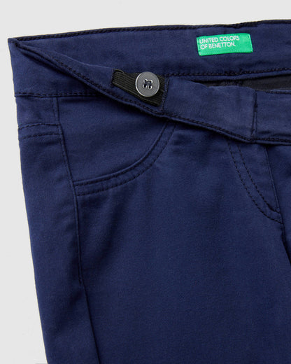 Dark Blue Trousers Benetton