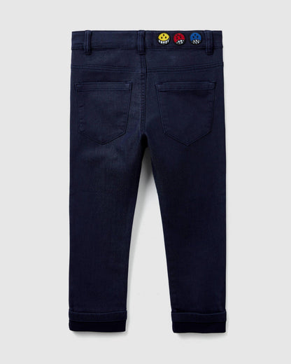 Dark Blue Trousers Benetton