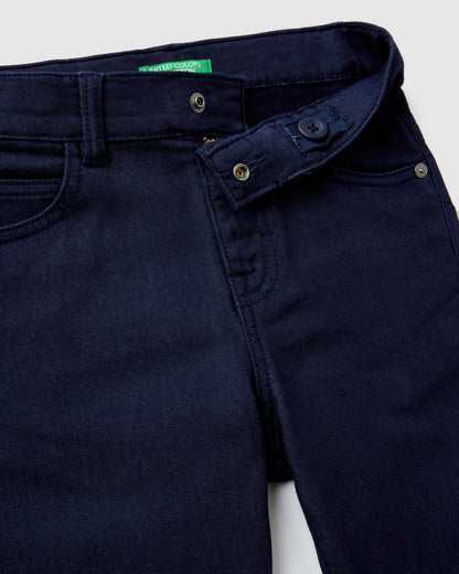 Dark Blue Trousers Benetton
