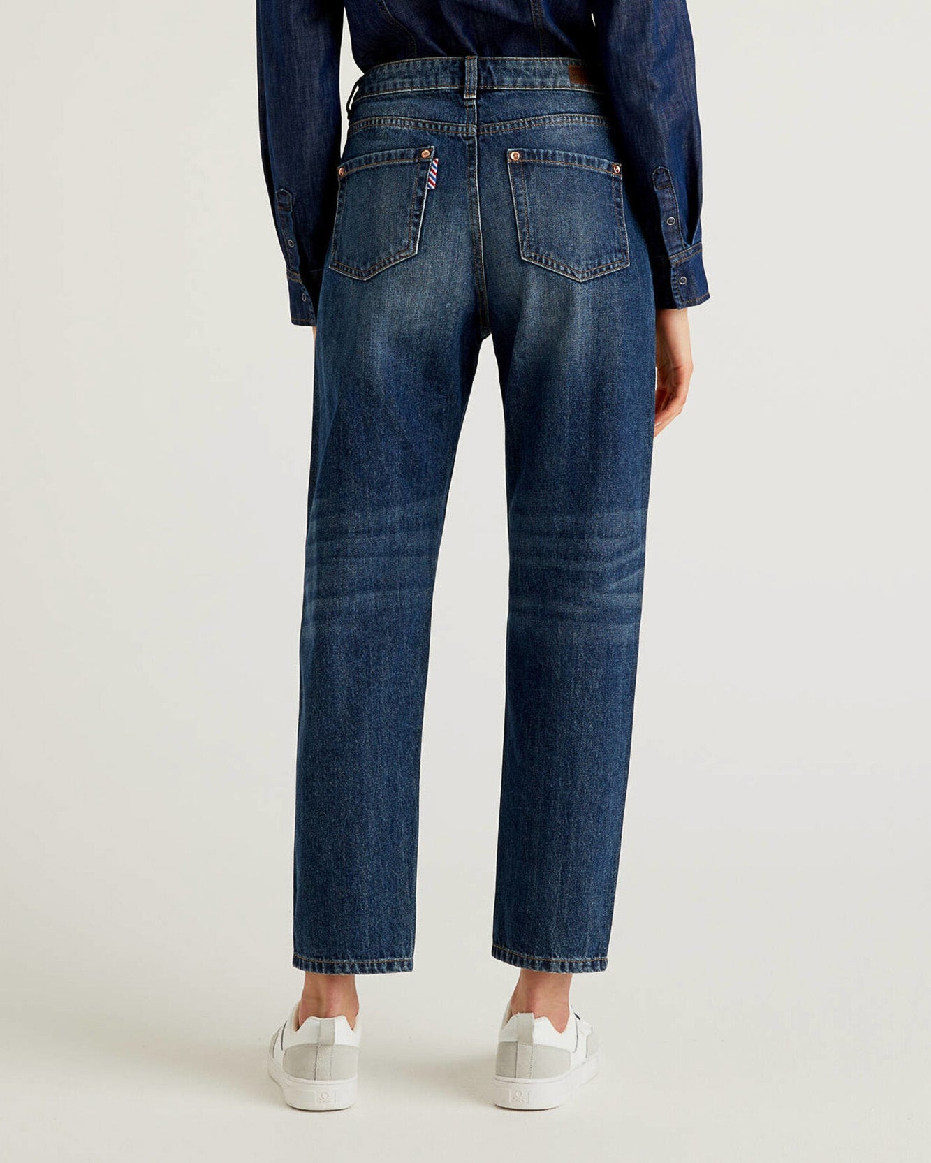 100% COTTON BOYFRIEND JEANS Benetton
