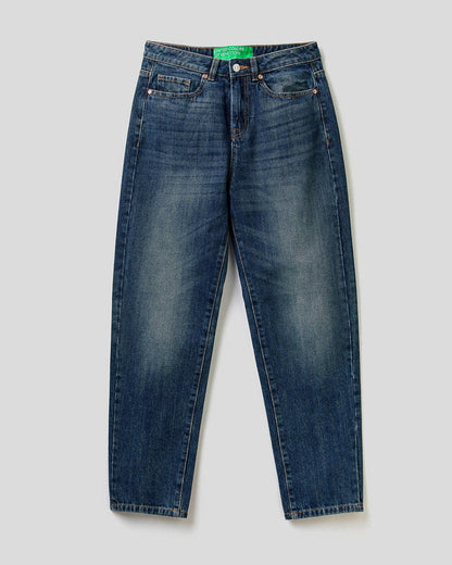 100% COTTON BOYFRIEND JEANS Benetton