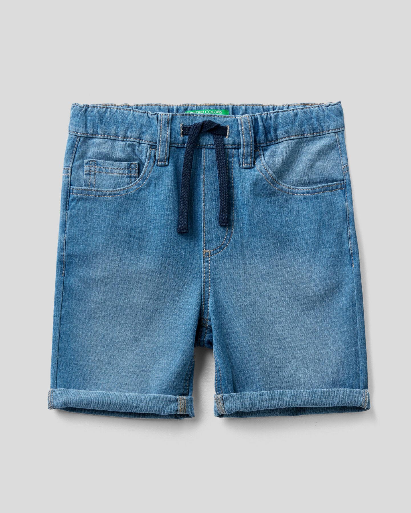Light Blue Bermuda Benetton