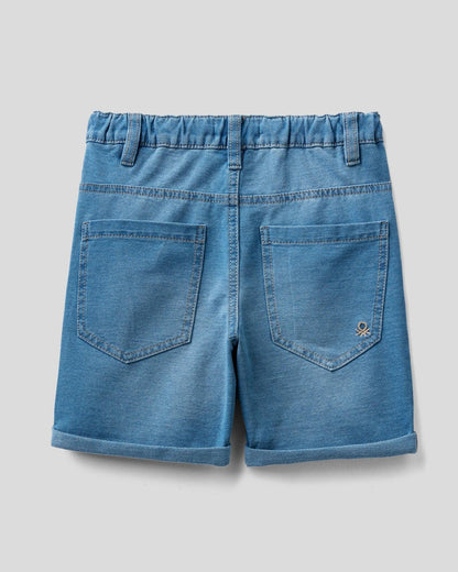 Light Blue Bermuda Benetton