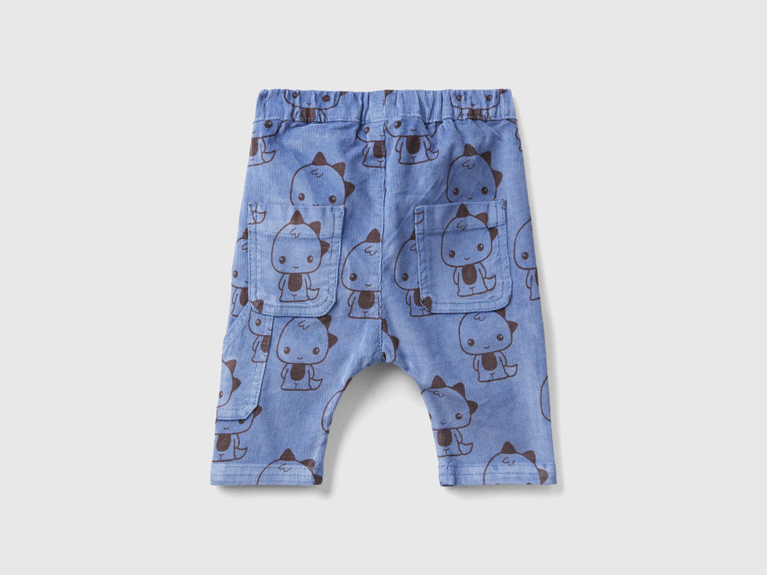 Baggy Fit Trousers With Dinosaur Print_4D7MAF00W_76M_02