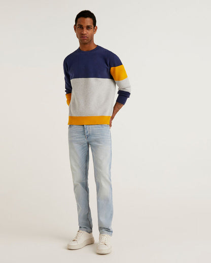 Light Blue Trousers Benetton