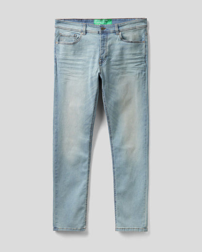 Light Blue Trousers Benetton