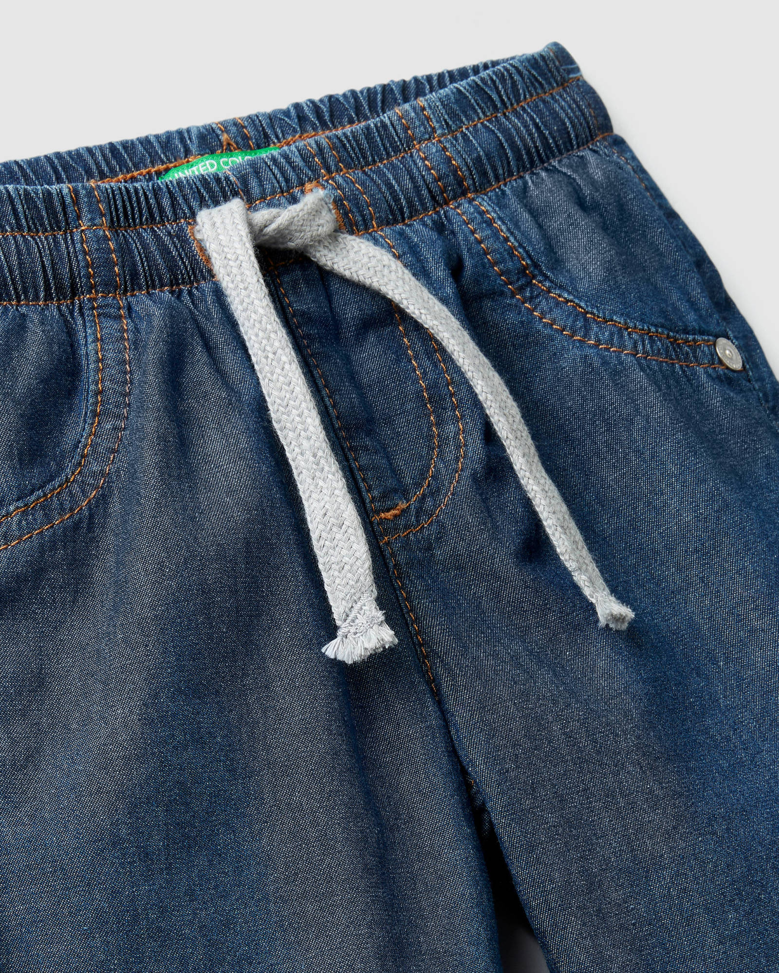 Middle Blue Trousers Benetton