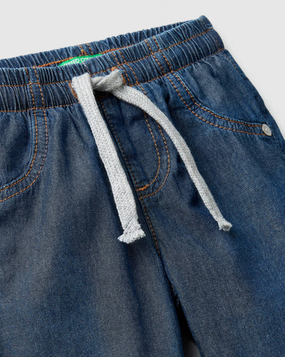 Middle Blue Trousers Benetton