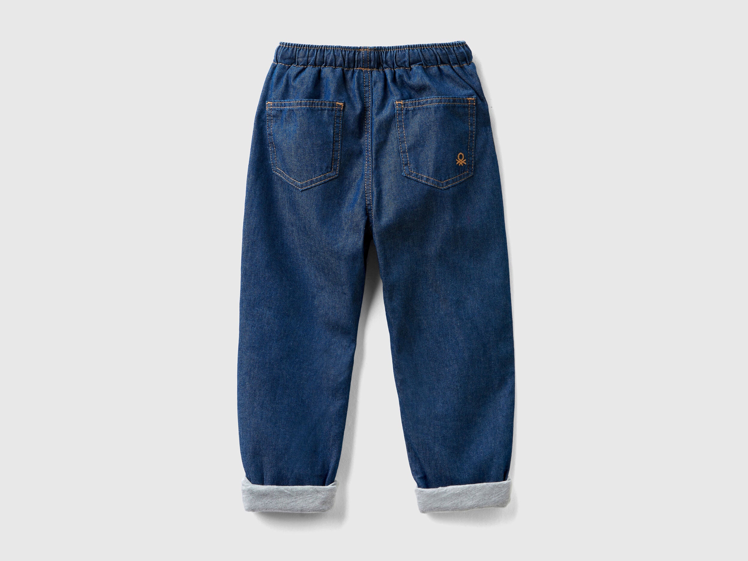 Lined Joggers In Lightweight Denim - BEVAVA