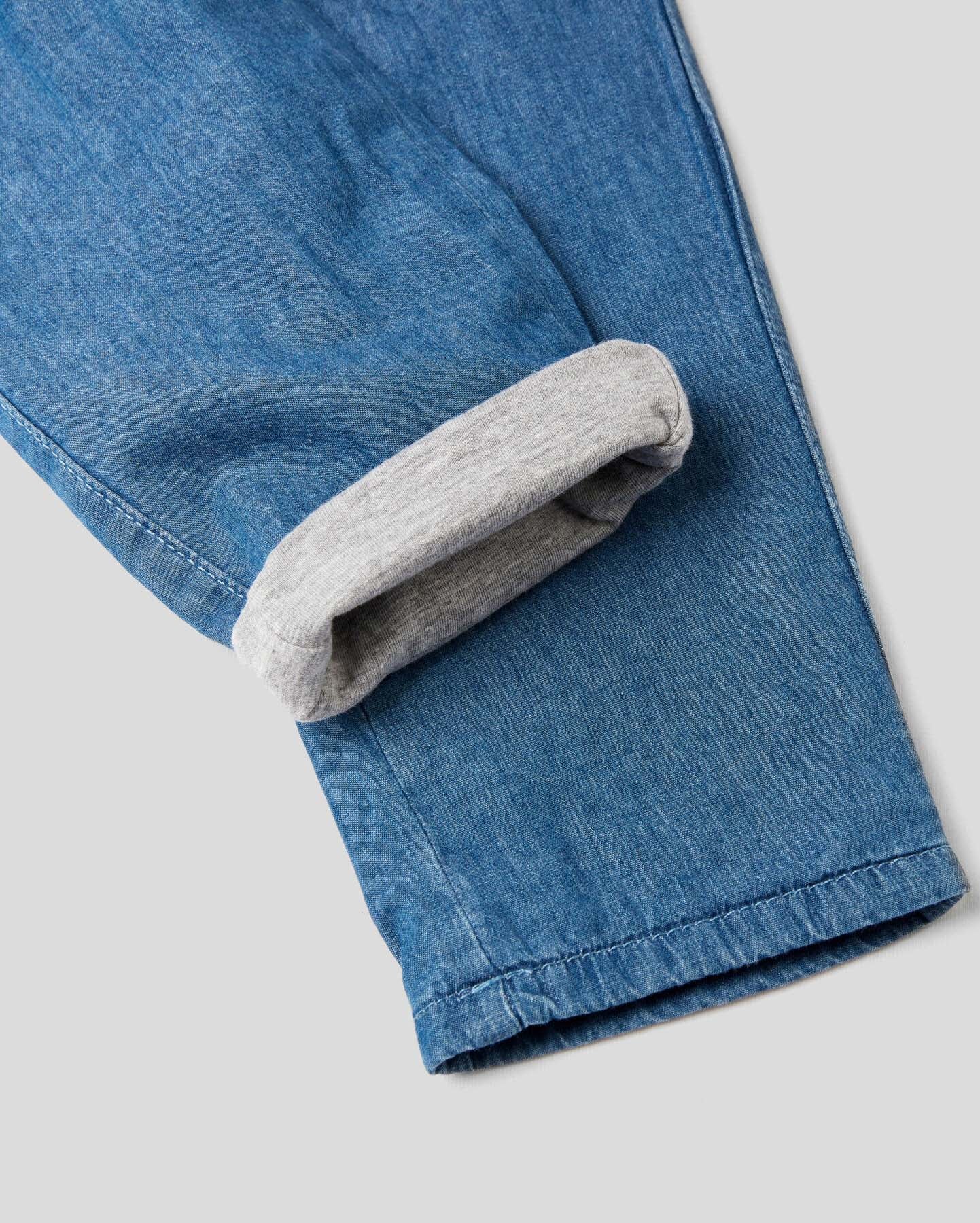 Blue Jogger Fit Trousers With Sash Benetton
