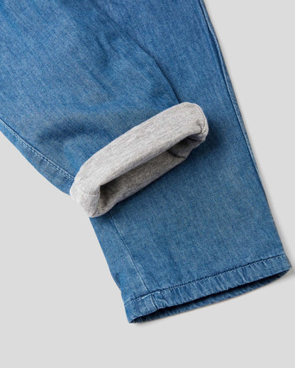 Blue Jogger Fit Trousers With Sash Benetton