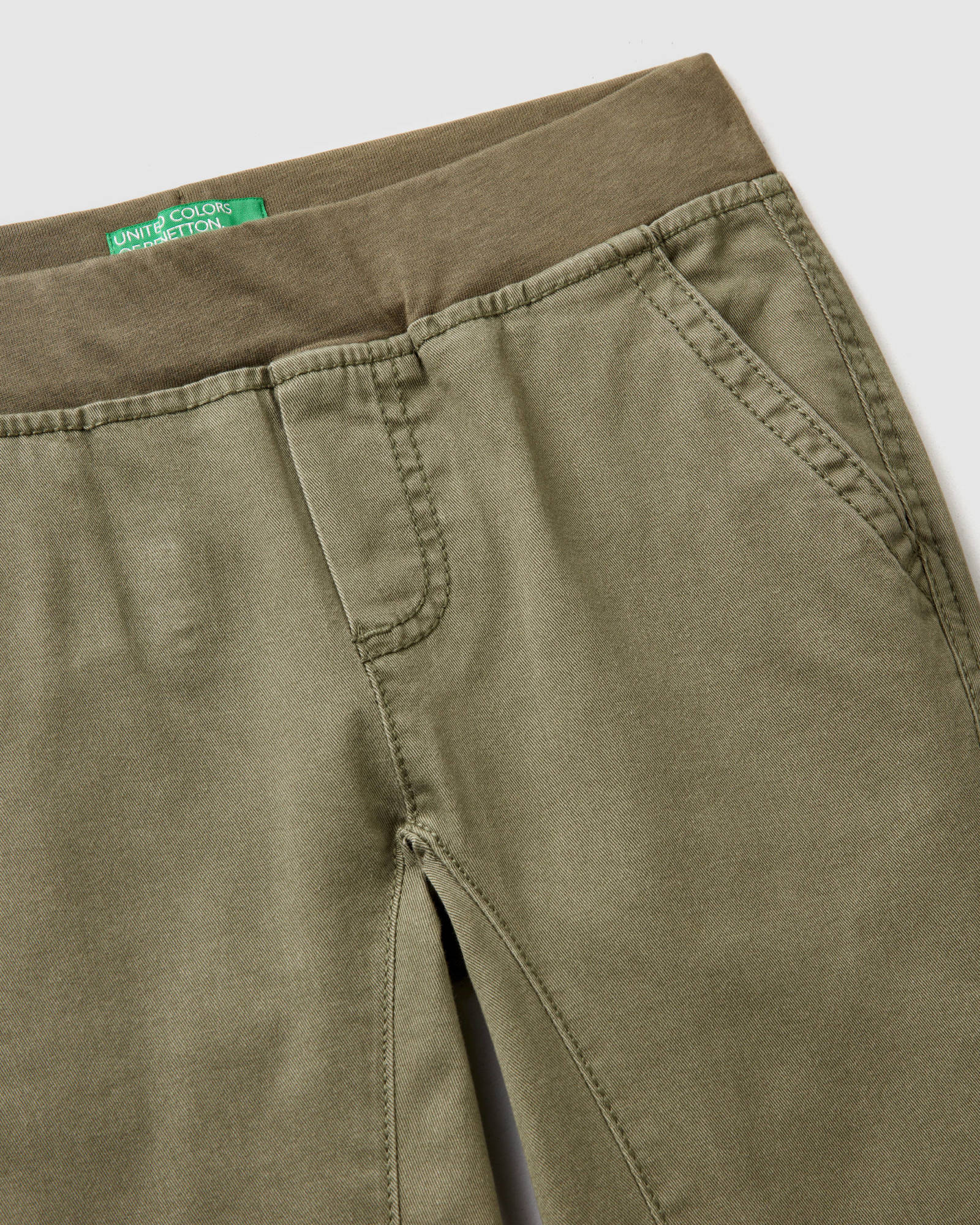 Kaki Trousers Benetton
