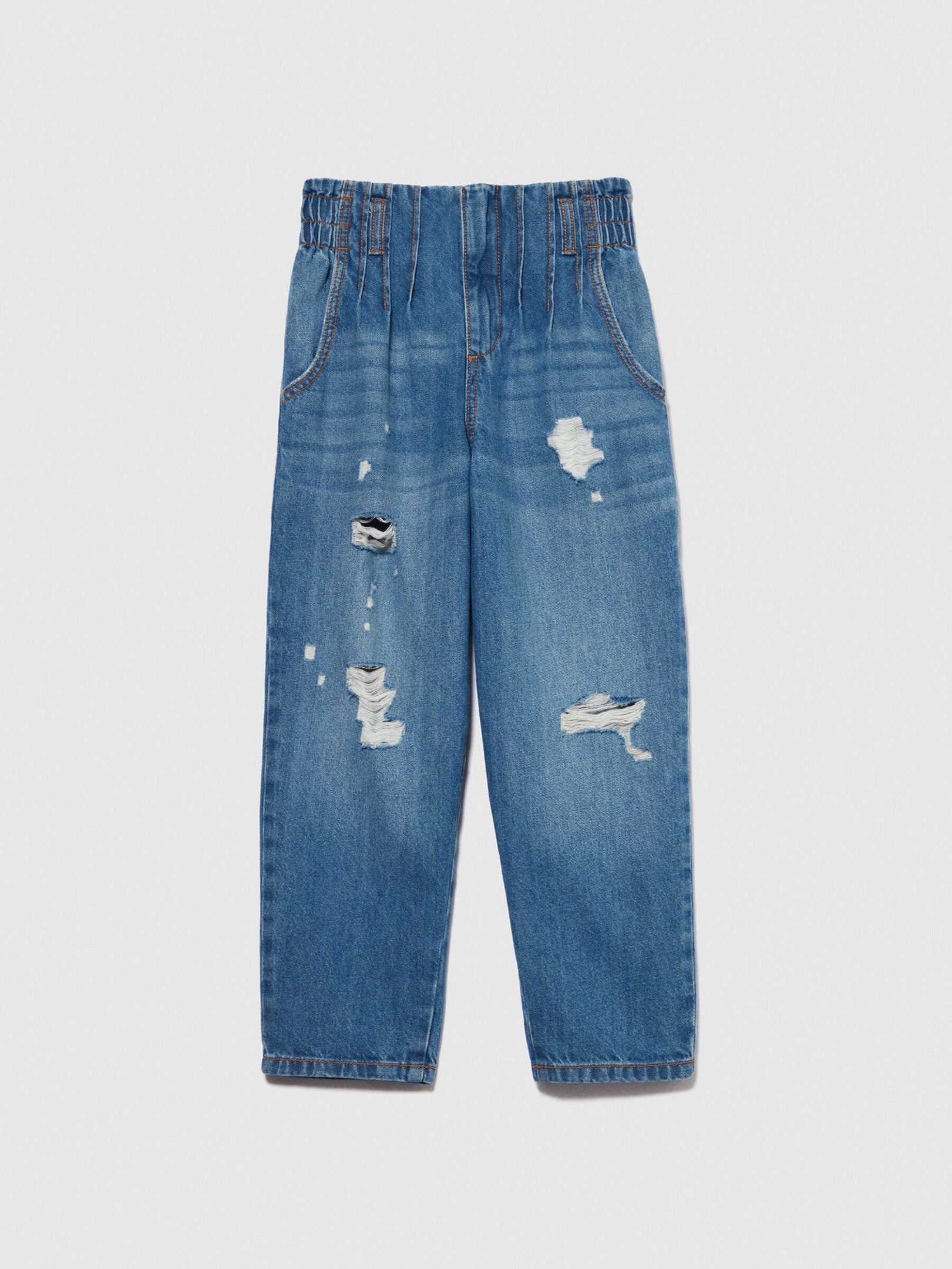 High-Waisted Jeans With Tears_4DW2YE00T_901_01