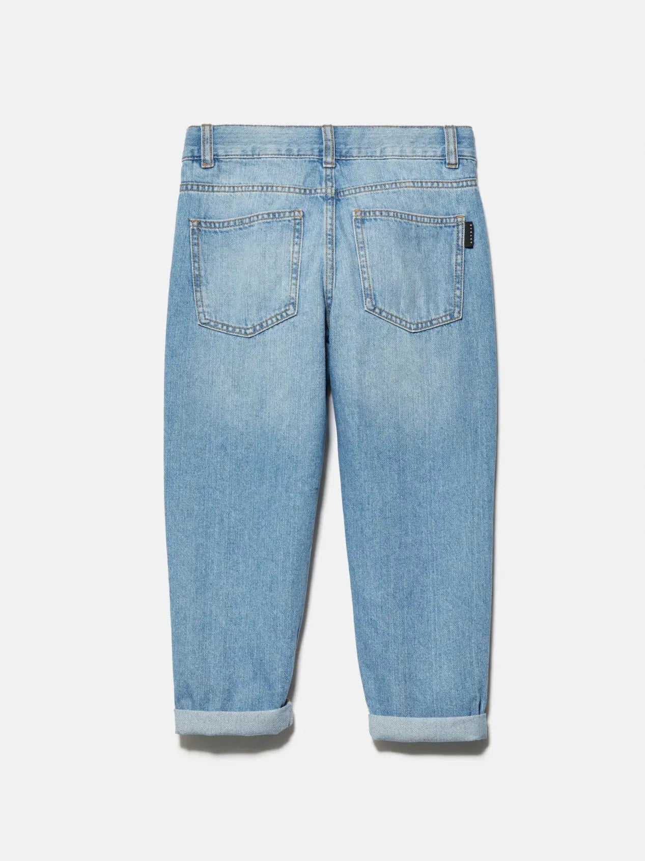 Oversized Jeans With Rips - BEVAVA