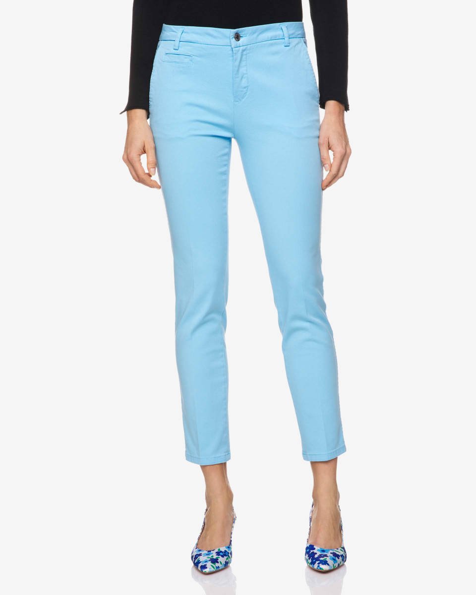Light Blue Trousers Benetton
