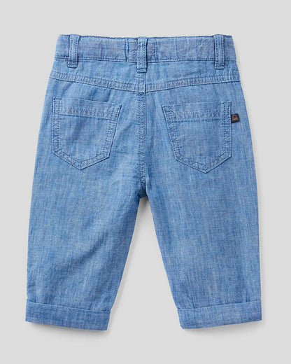 Light Blue Trousers Benetton