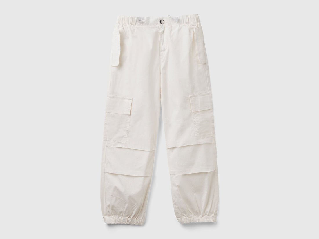 Stretch Cotton Cargo Trousers_4L2VCF03B_0Z3_01