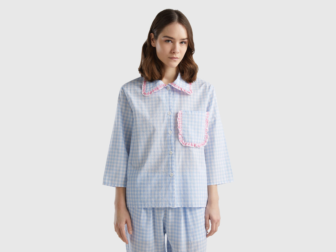 Vichy Check Pattern Pyjama Jacket_4LRA3M004_901_01