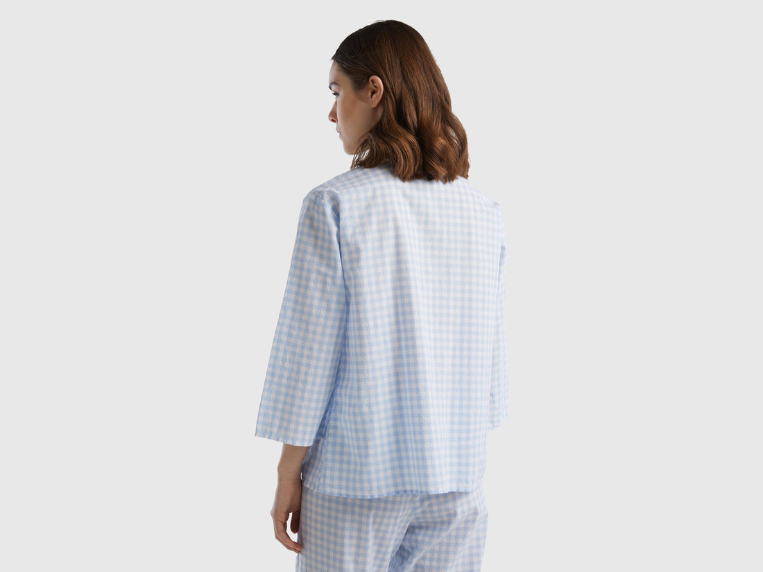 Vichy Check Pattern Pyjama Jacket_4LRA3M004_901_02