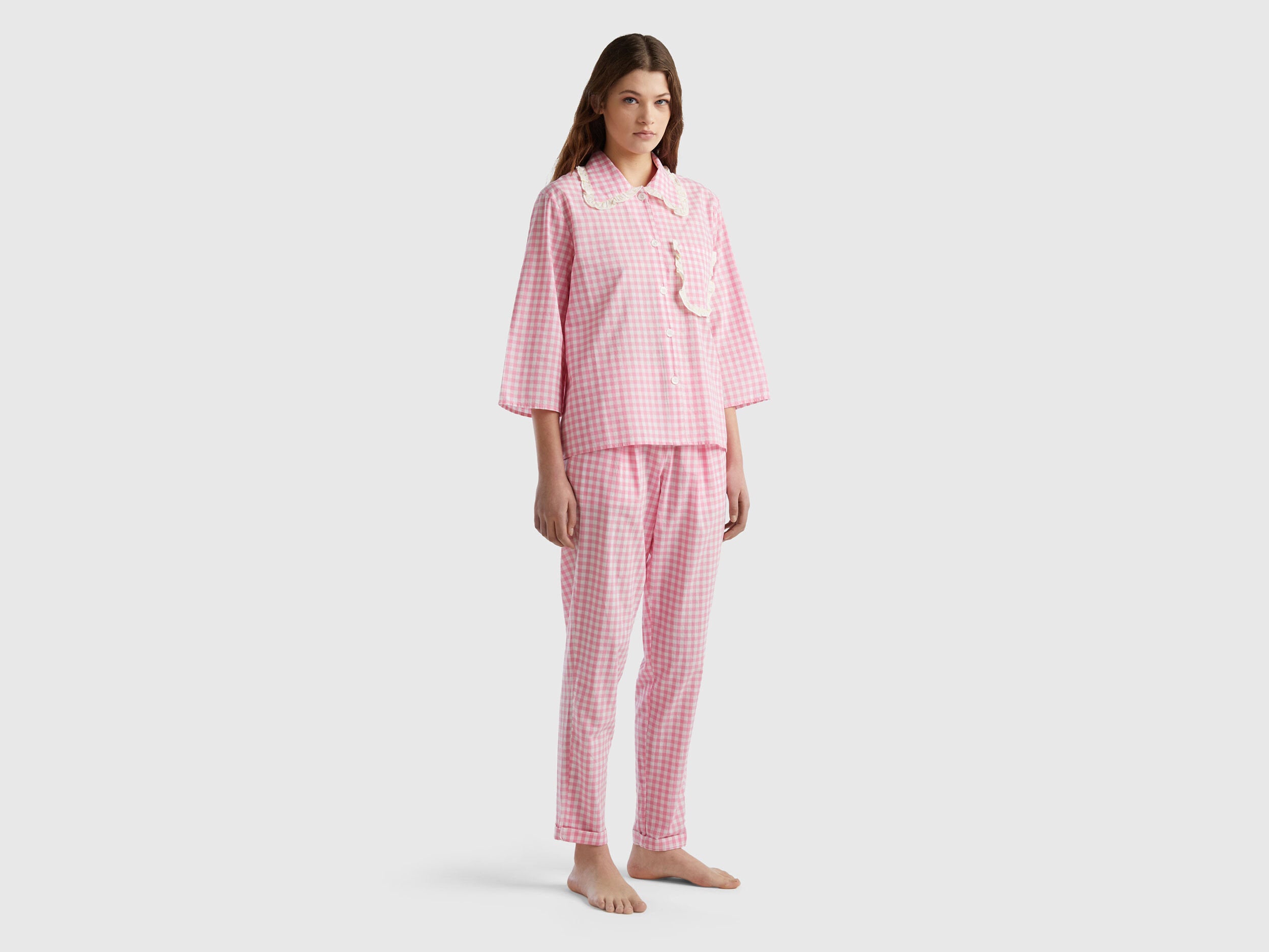 Vichy Check Pattern Pyjama Jacket_4LRA3M004_902_03