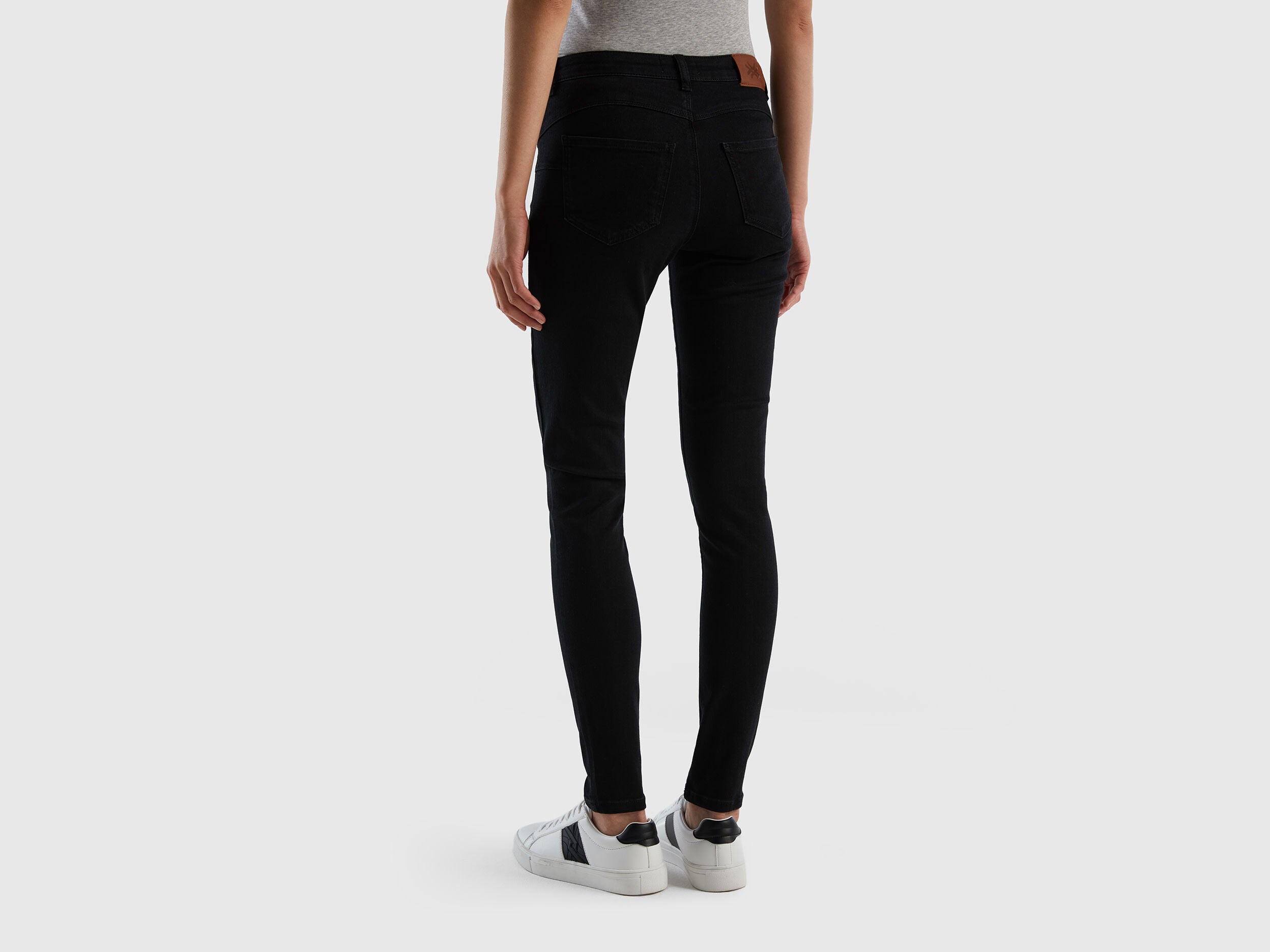 Skinny Fit Push Up Jeans Benetton