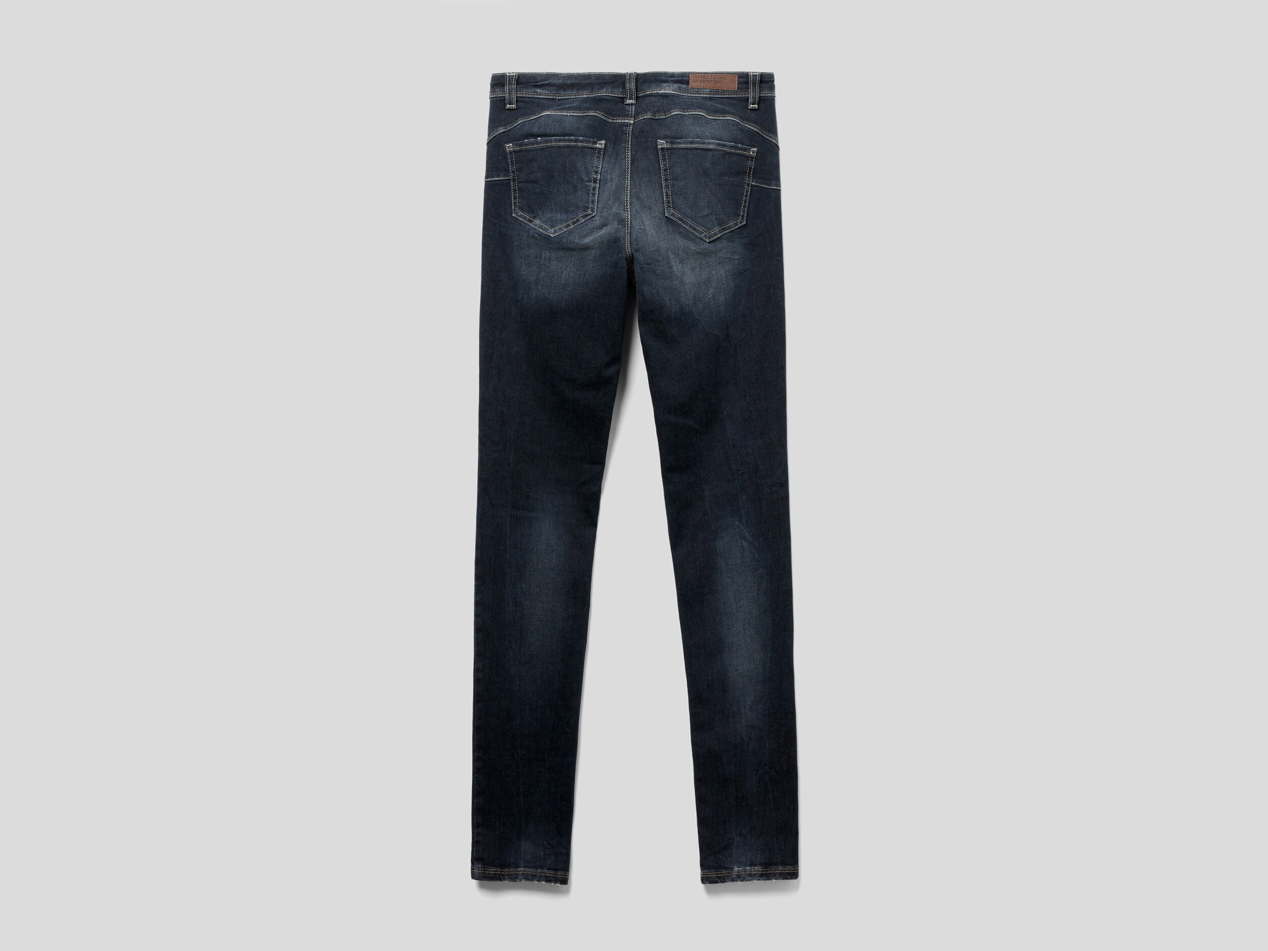 Skinny Fit Push Up Jeans Benetton