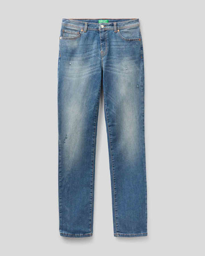 Light Blue Trousers Benetton