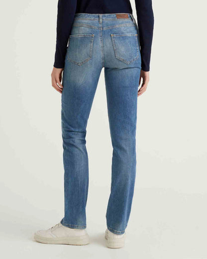 Light Blue Trousers Benetton