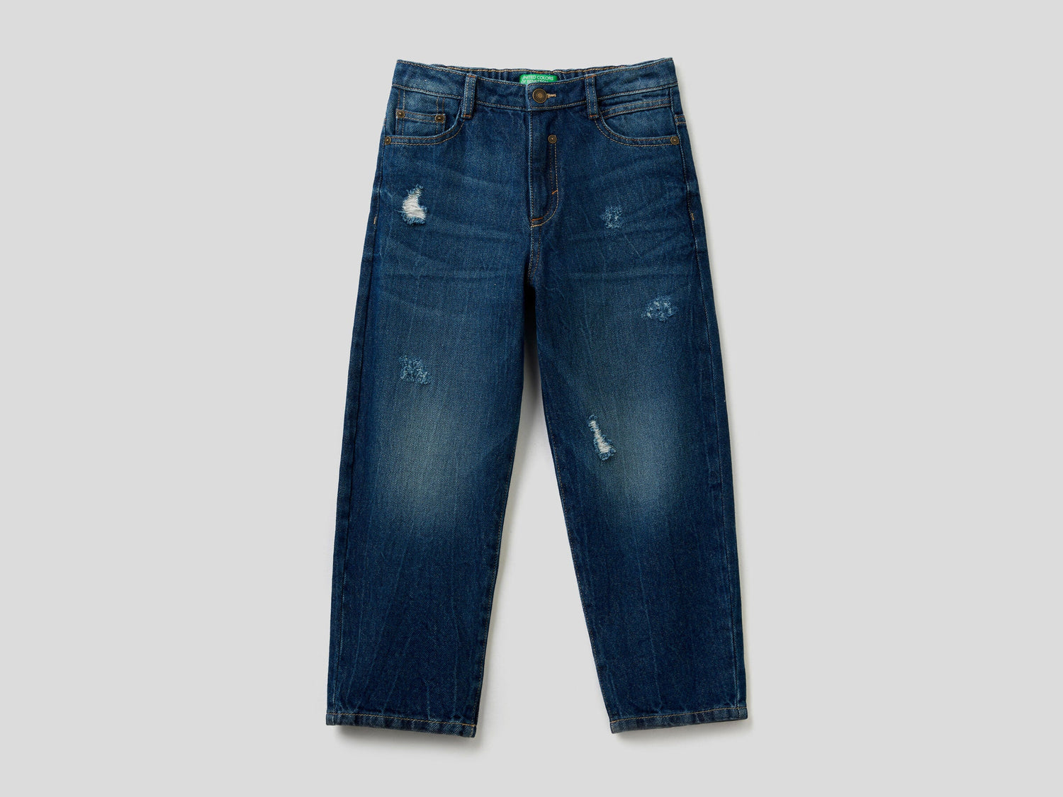 Loose Fit Jeans In "Eco-Recycle" Denim Benetton