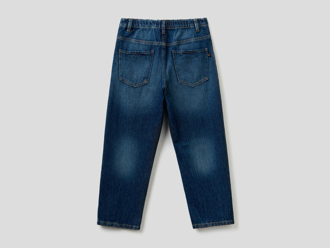 Loose Fit Jeans In "Eco-Recycle" Denim Benetton