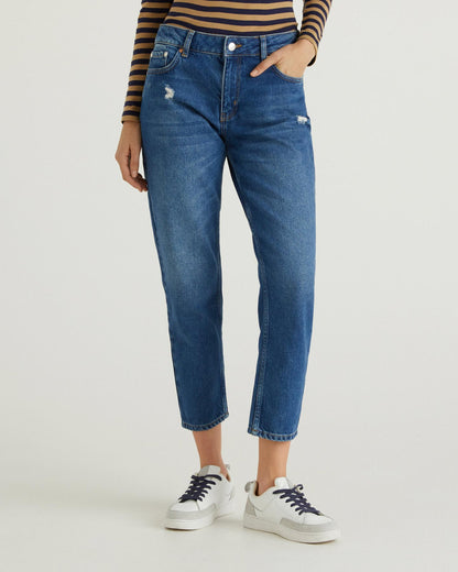 Middle Blue Trousers Benetton