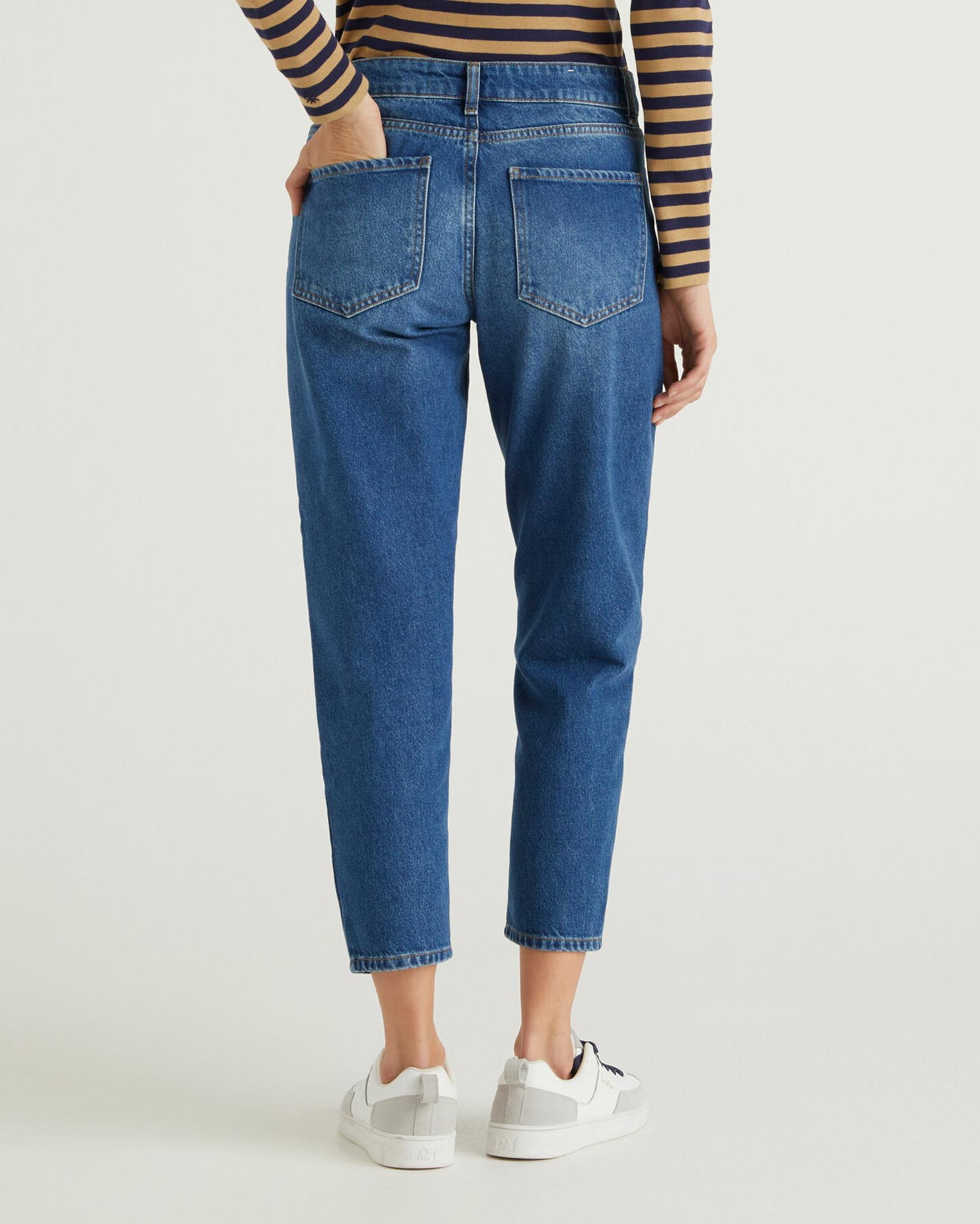 Middle Blue Trousers Benetton