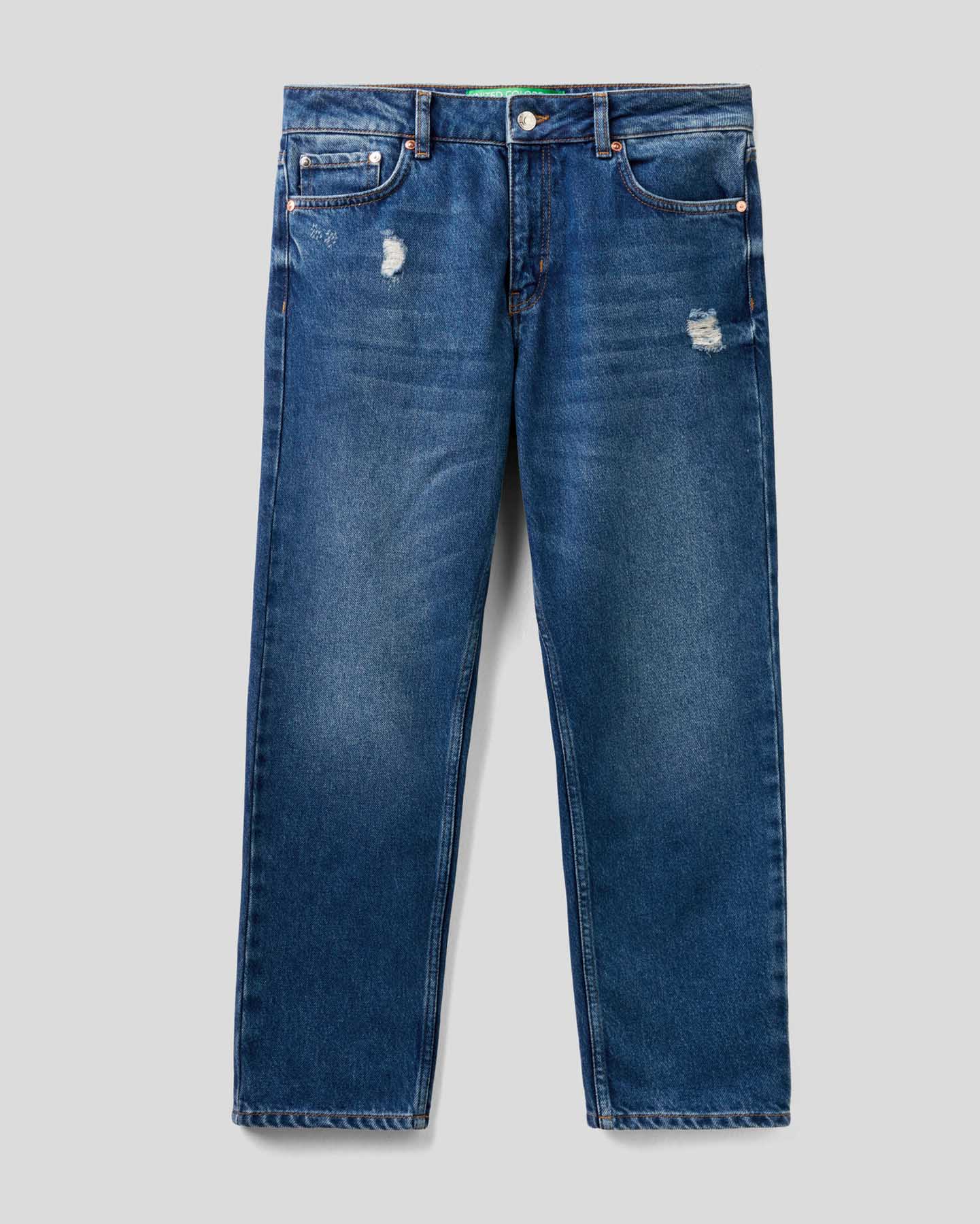 Middle Blue Trousers Benetton