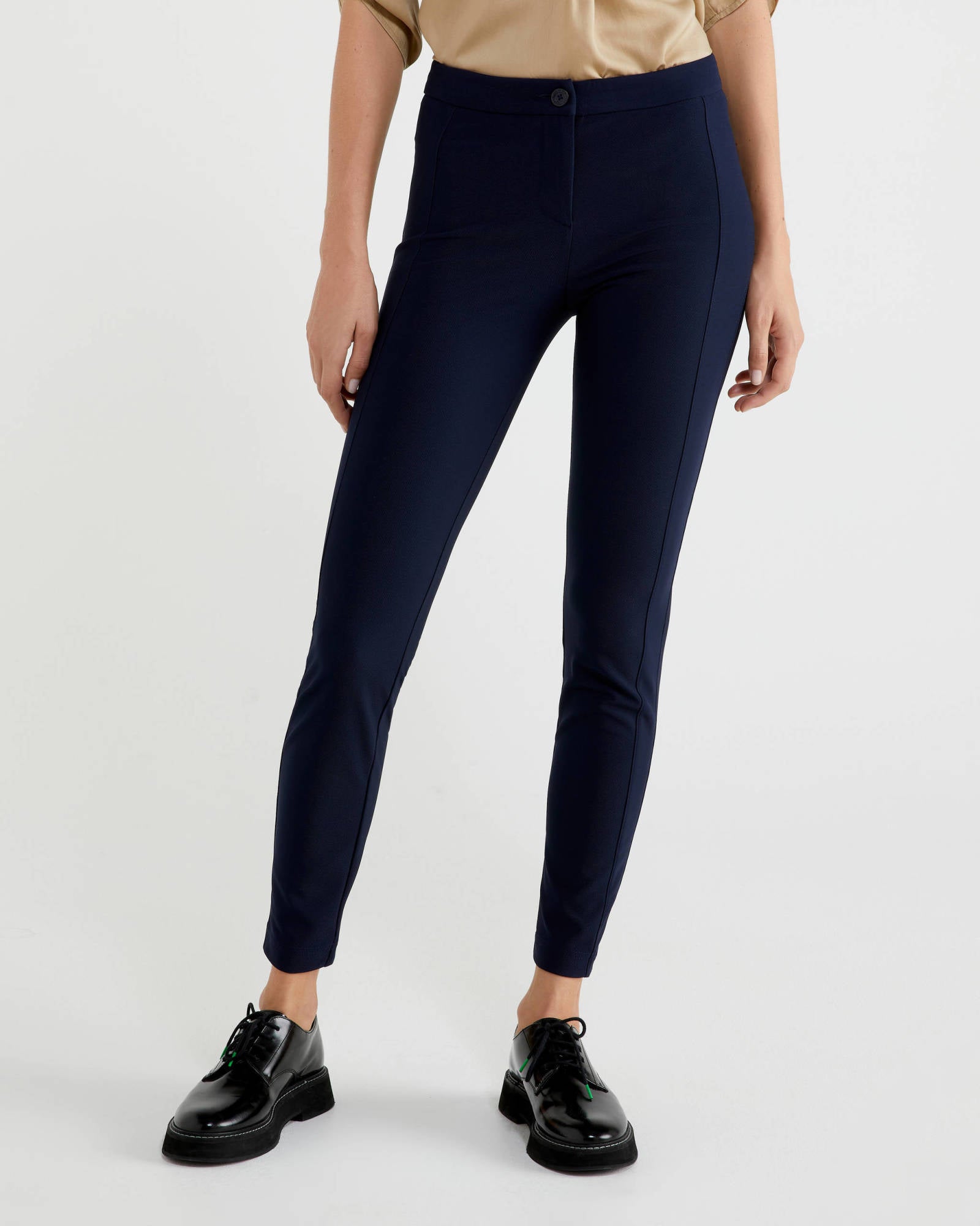 Dark Blue Trousers Benetton