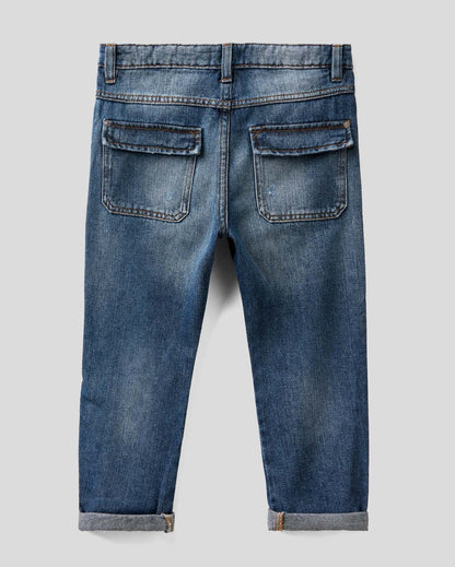 Blue Carrot Fit Jeans In "Eco-Recycle" Denim Benetton