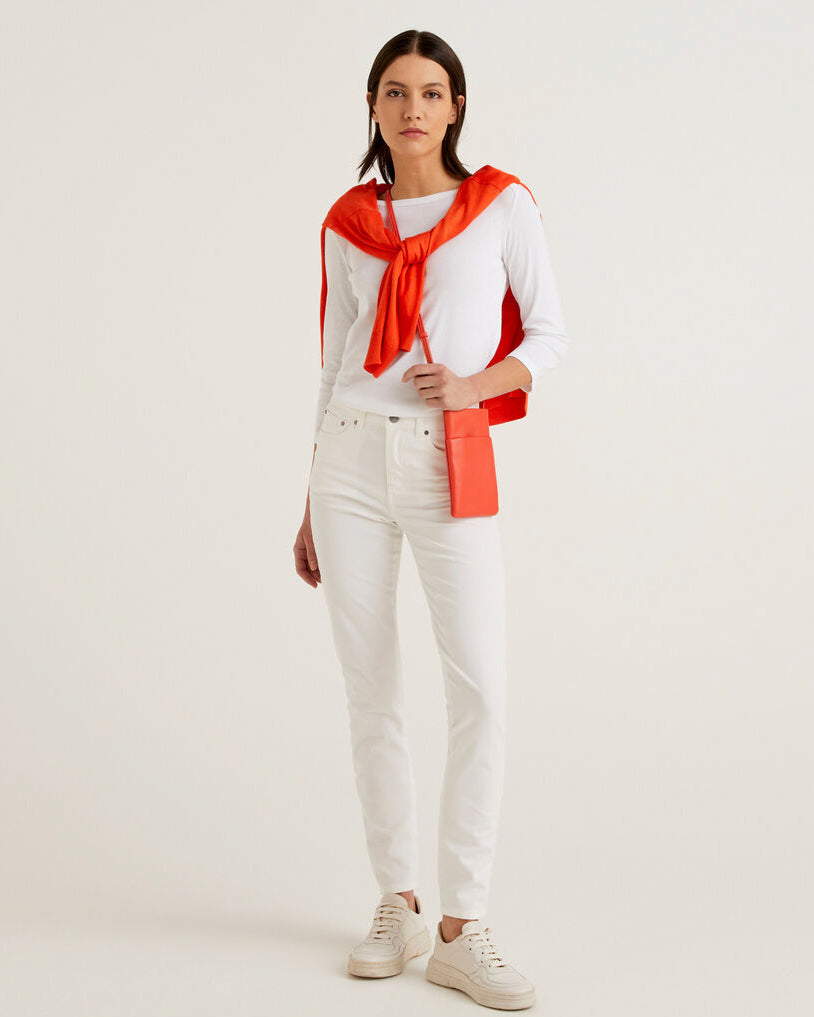 White Trousers Benetton