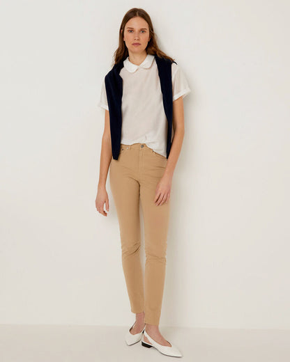 Beige Trousers Benetton