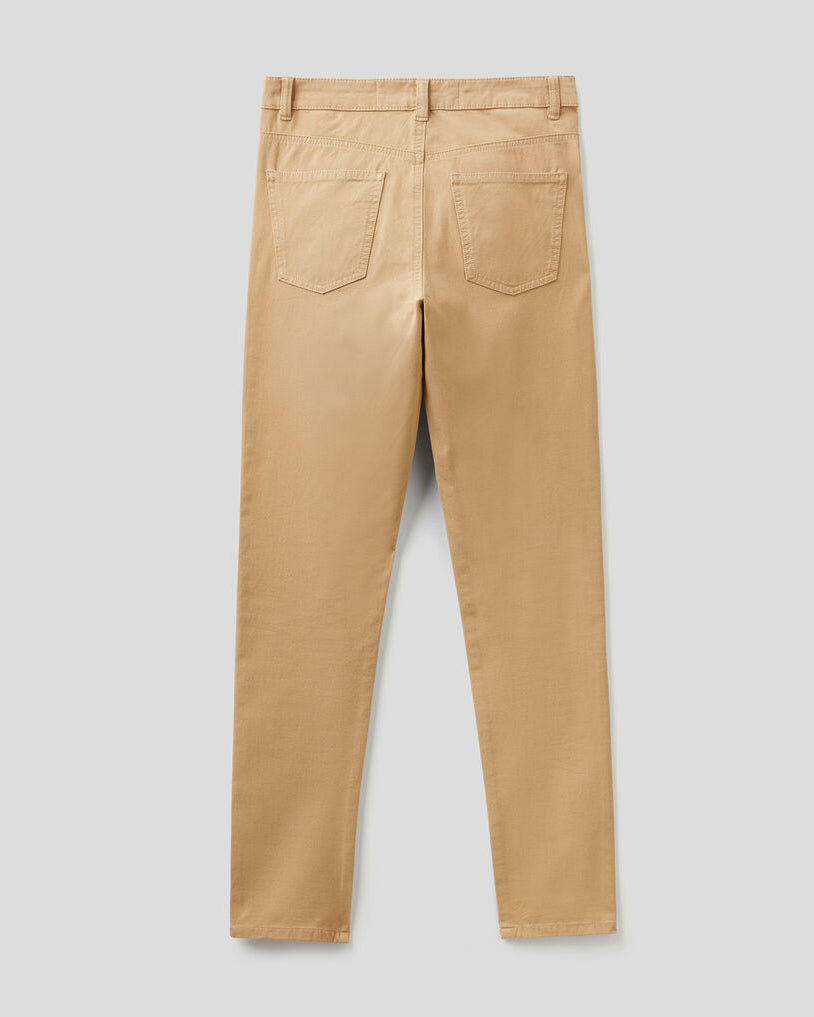 Beige Trousers Benetton