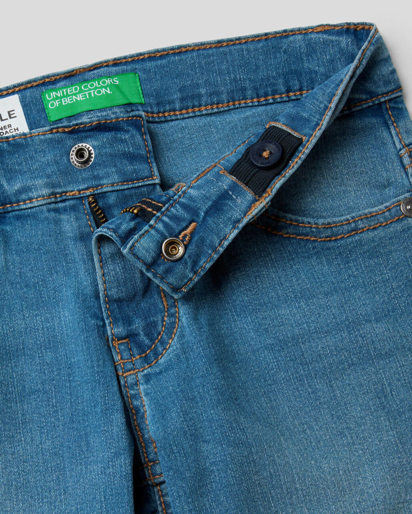 Light Blue Trousers Benetton