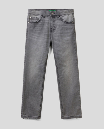 Dark Grey "Eco-Recycle" Slim Fit Jeans Benetton