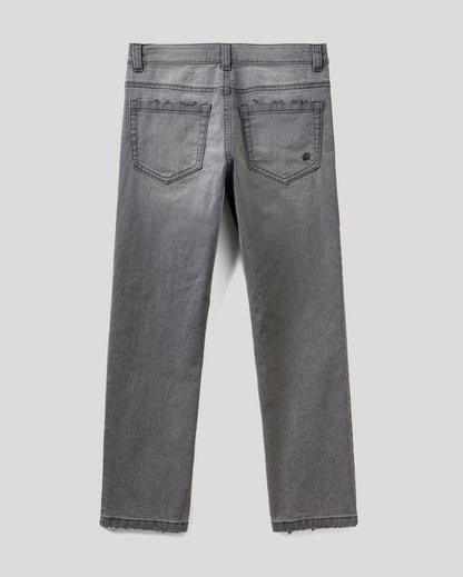 Dark Grey "Eco-Recycle" Slim Fit Jeans Benetton
