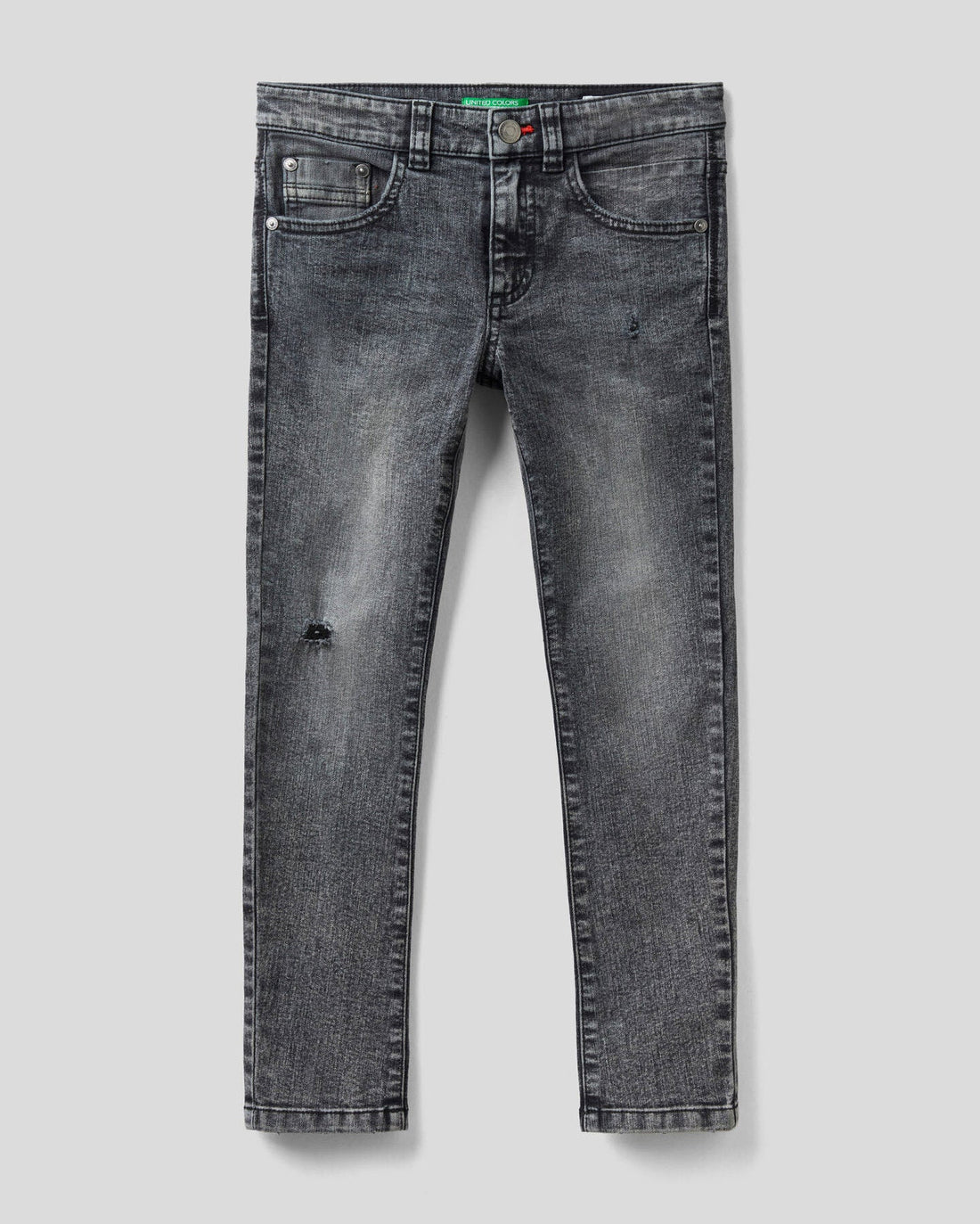 Black Skinny Fit Jeans In "Eco-Recycle" Denim Benetton