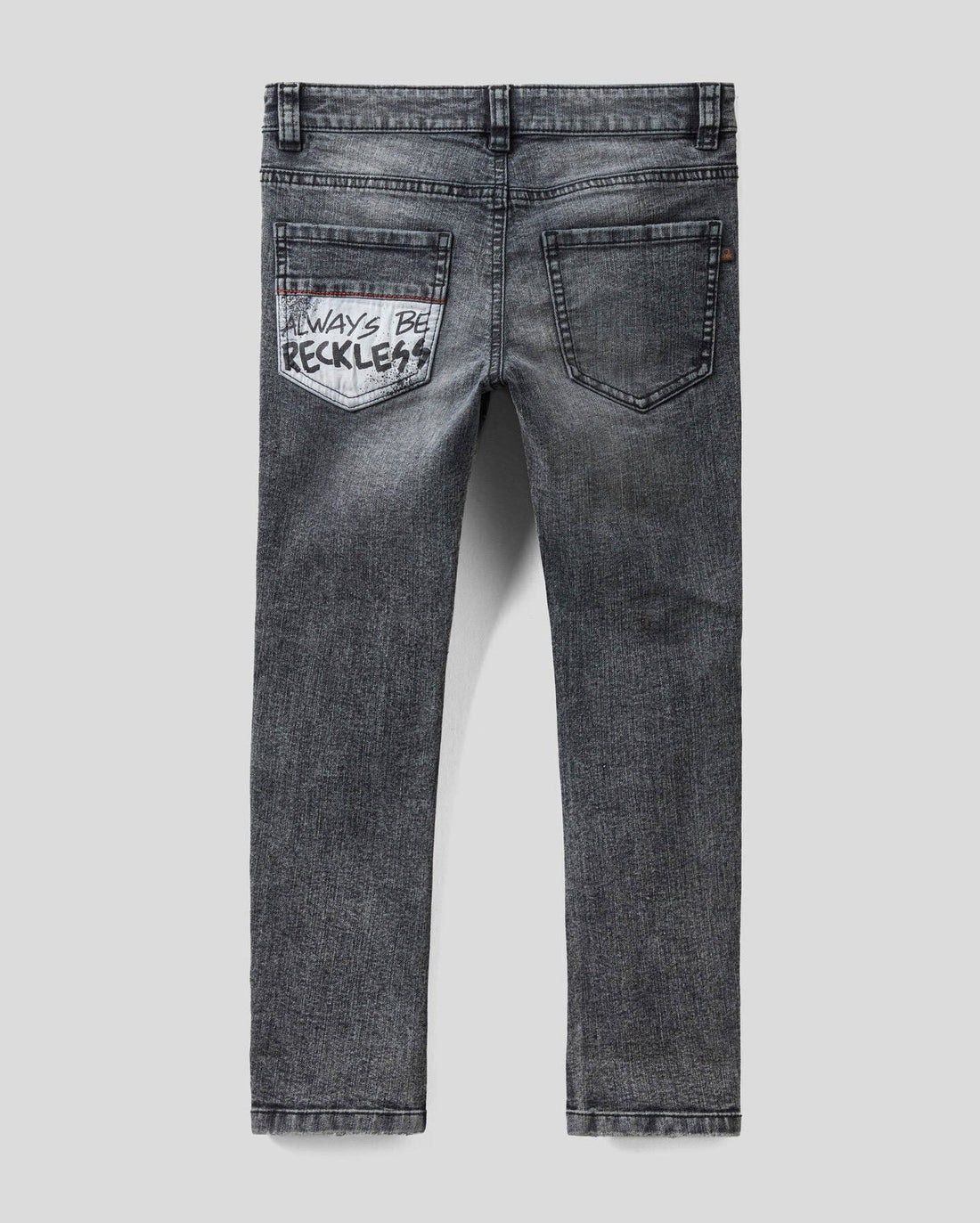 Black Skinny Fit Jeans In "Eco-Recycle" Denim Benetton