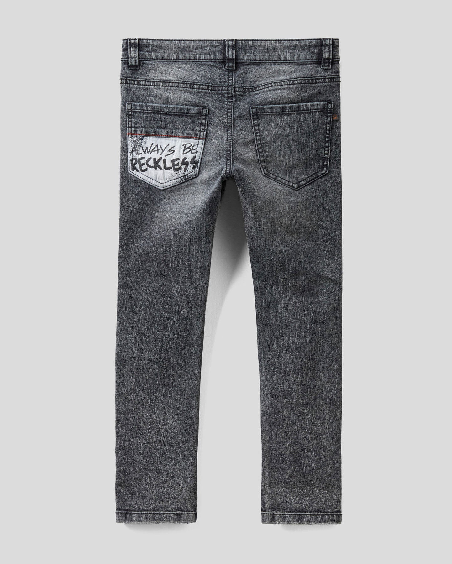 Black Skinny Fit Jeans In "Eco-Recycle" Denim Benetton