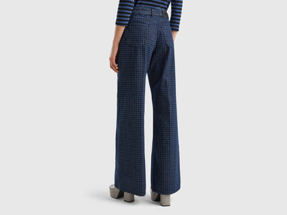 Houndstooth Jeans With Wide Leg_4YO7DE01A_905_02