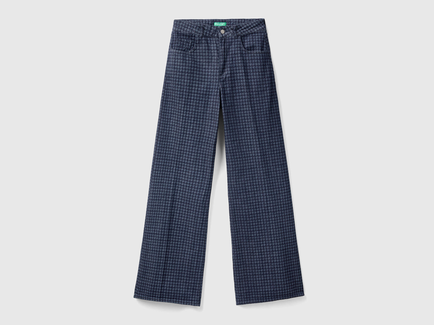 Houndstooth Jeans With Wide Leg_4YO7DE01A_905_04