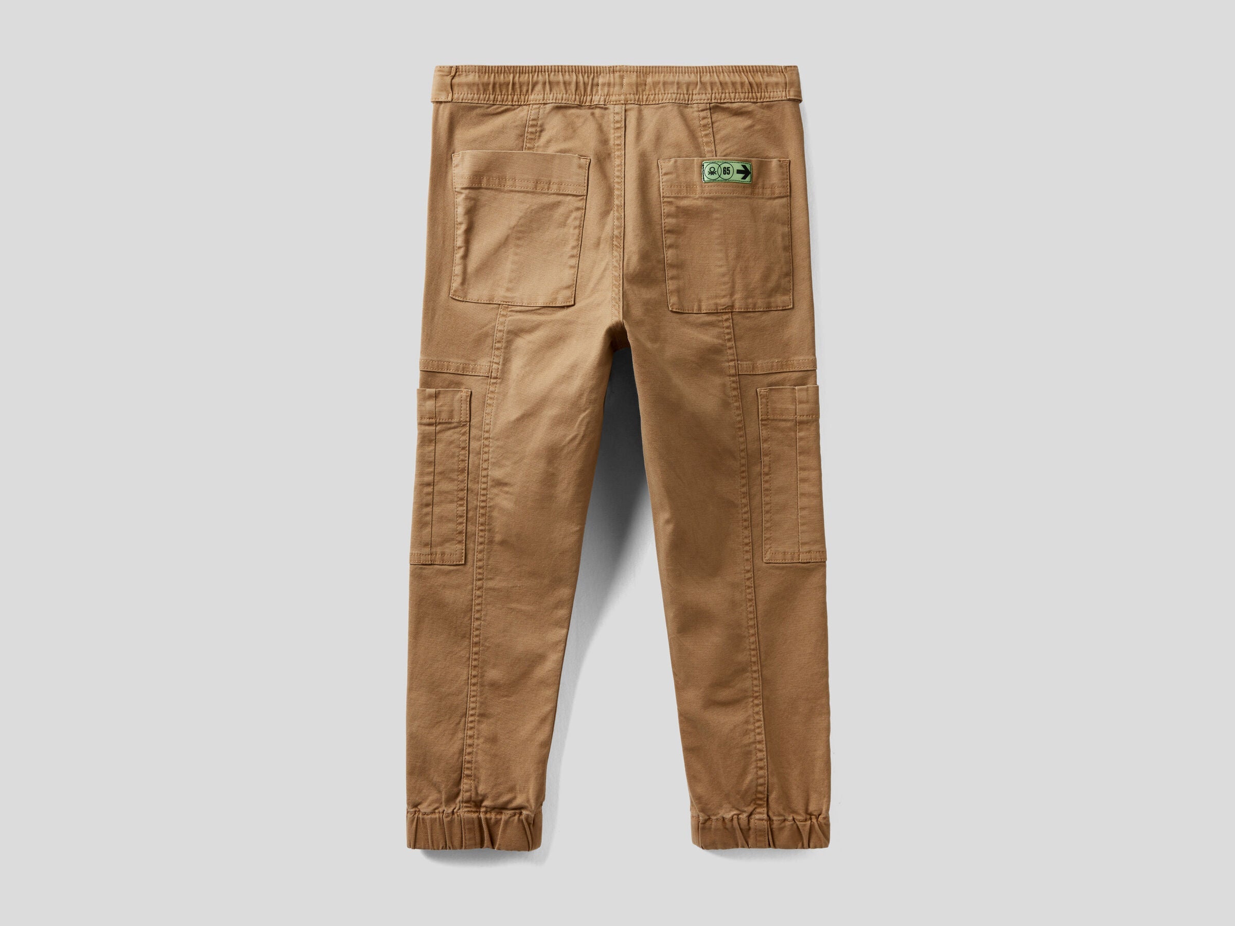 Cargo Trousers With Drawstring Benetton
