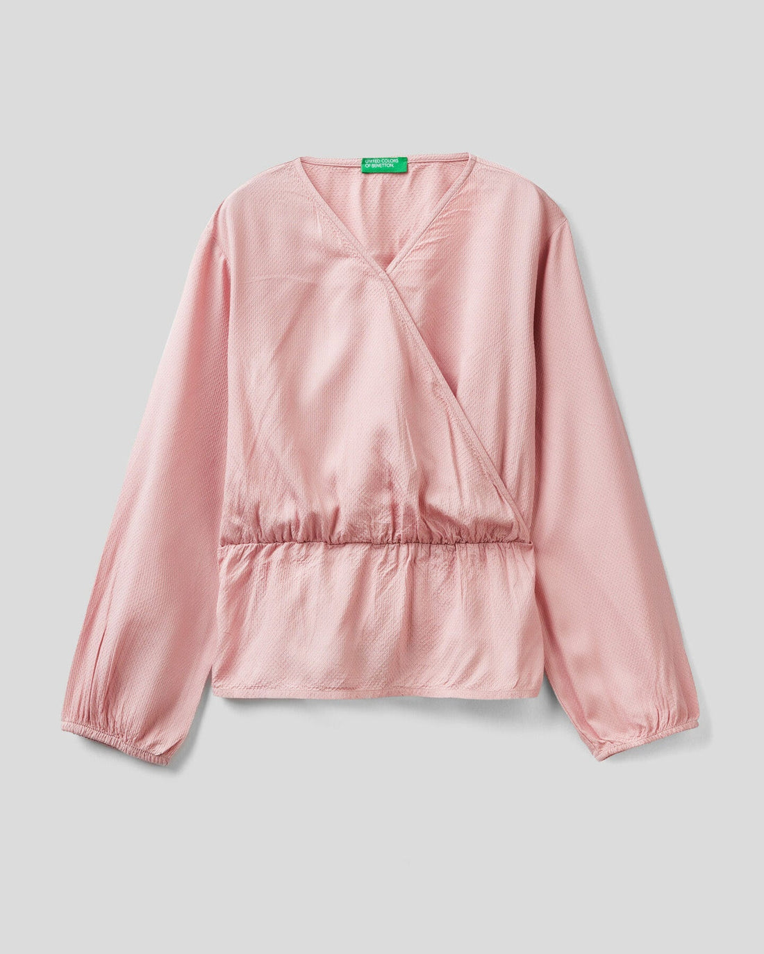 Pink 100% Viscose Wrap Shirt