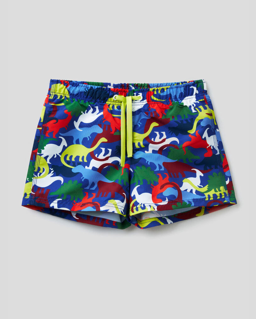 Multi-Color Swim Trunks Benetton